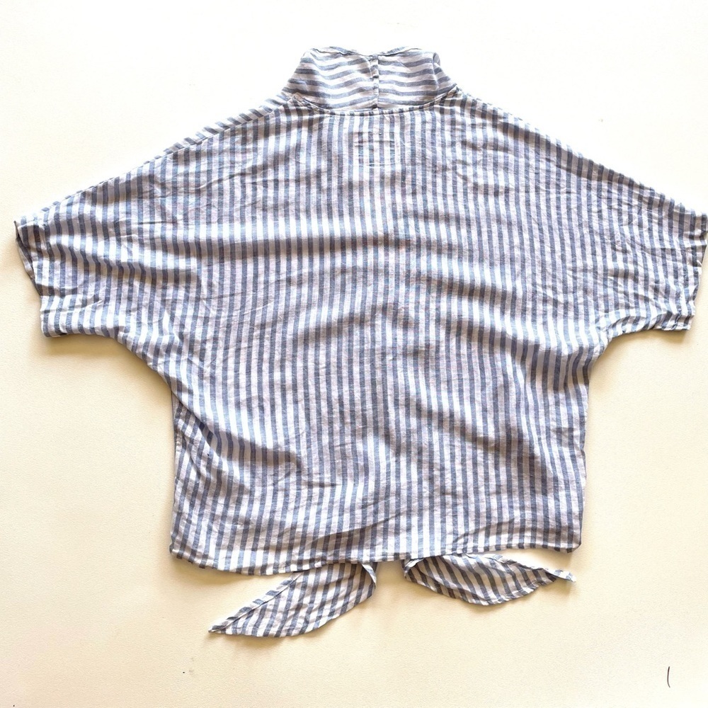 RAILS linen June top blue white stripe size small - Picture 14 of 15
